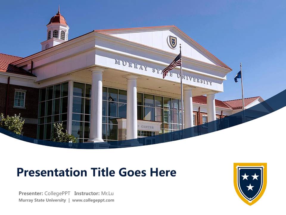 Murray State University Course/Courseware Creation PPT Template4:3 ratio PPT effect preview image5