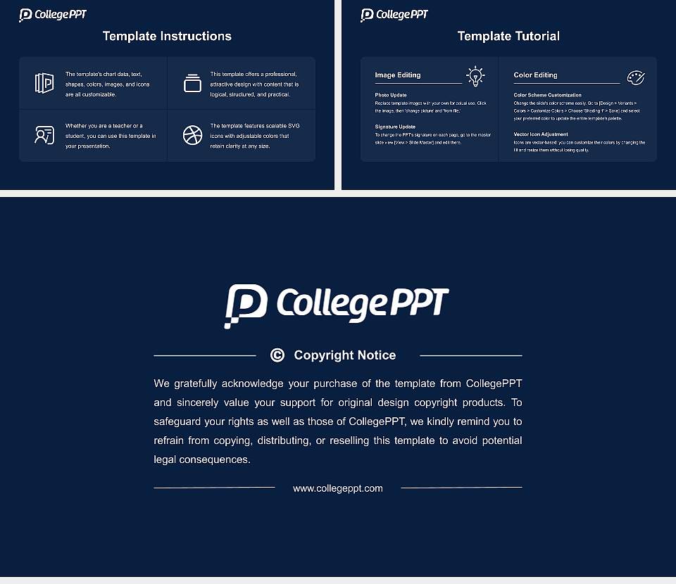 Mount Marty University Course/Courseware Creation PPT Template16:9 ratio PPT effect preview image5