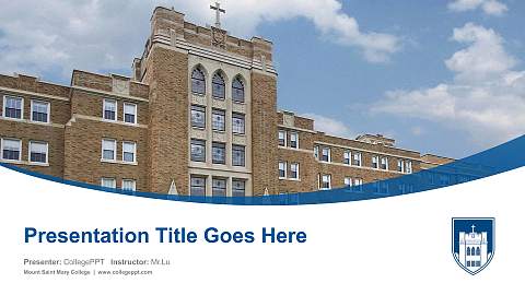 Mount Saint Mary College Course/Courseware Creation PPT Template