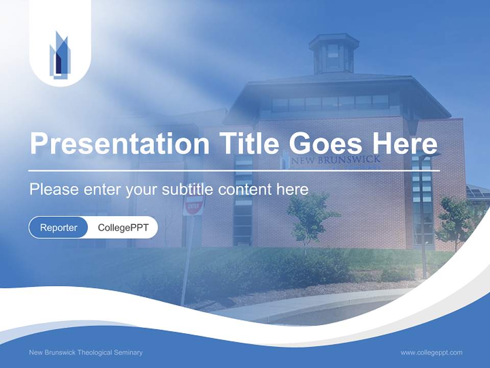 New Brunswick Theological Seminary Lecture Sharing and Networking Event PPT Template4:3 ratio PPT effect preview image4