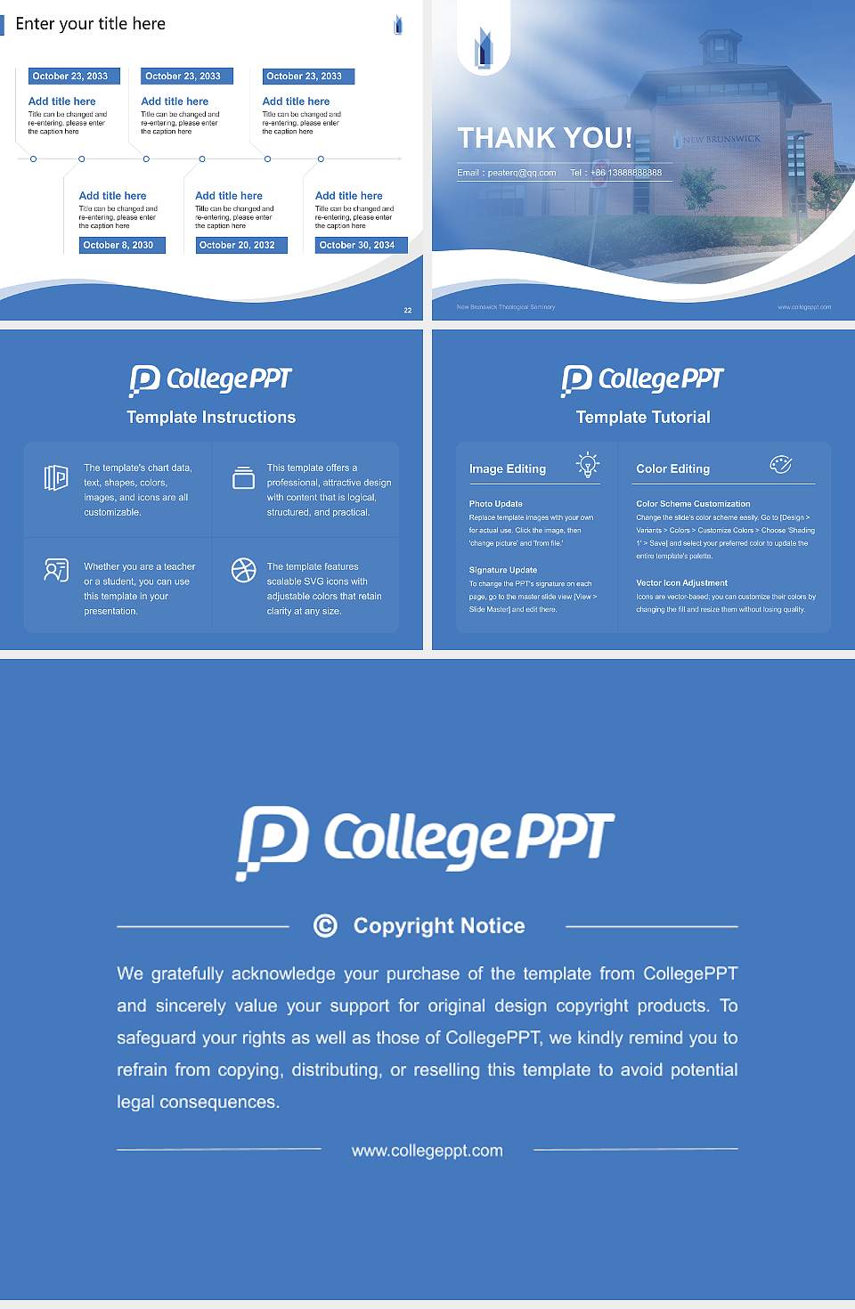 New Brunswick Theological Seminary Lecture Sharing and Networking Event PPT Template4:3 ratio PPT effect preview image4