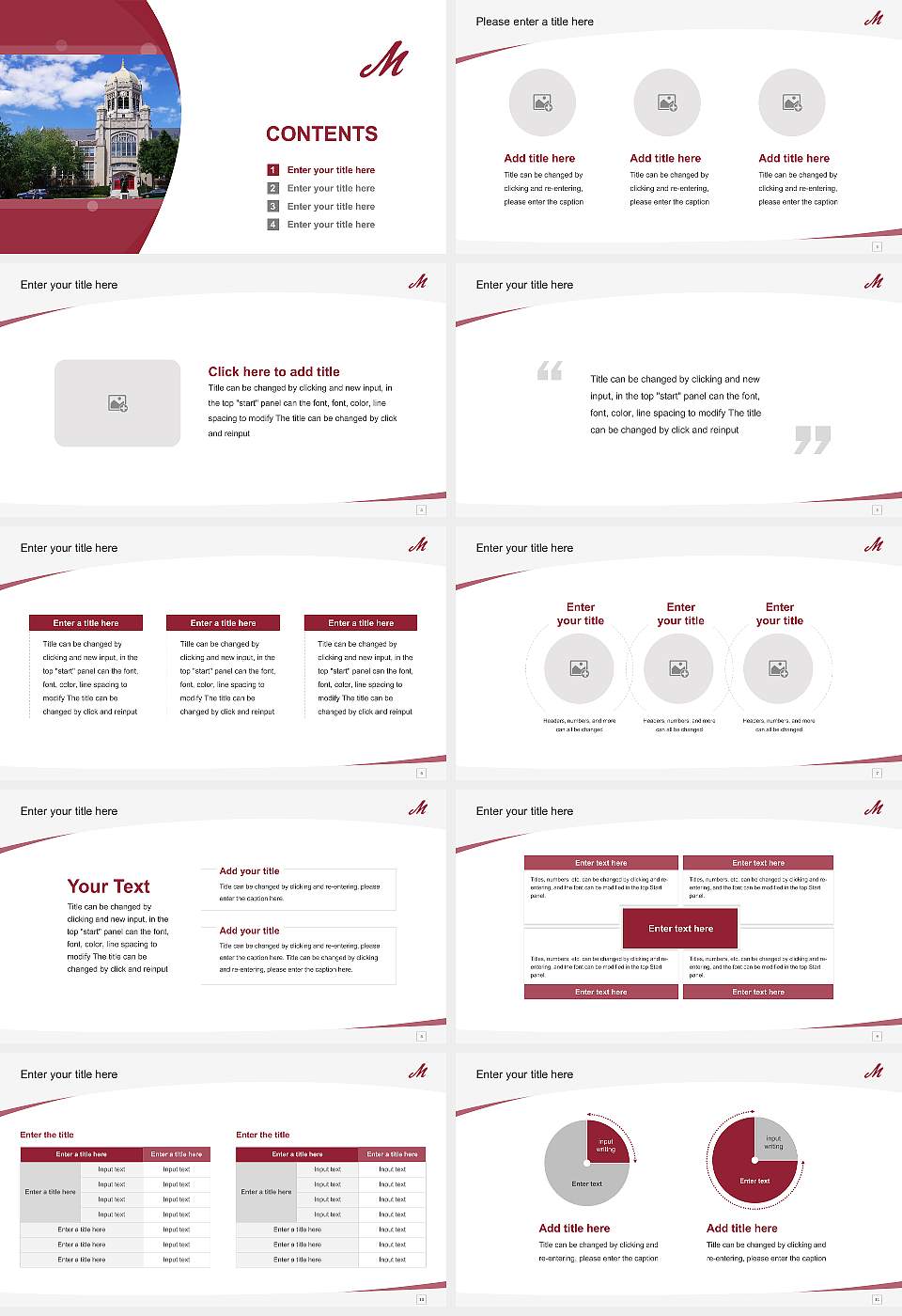 Muhlenberg College Course/Courseware Creation PPT Template16:9 ratio PPT effect preview image2