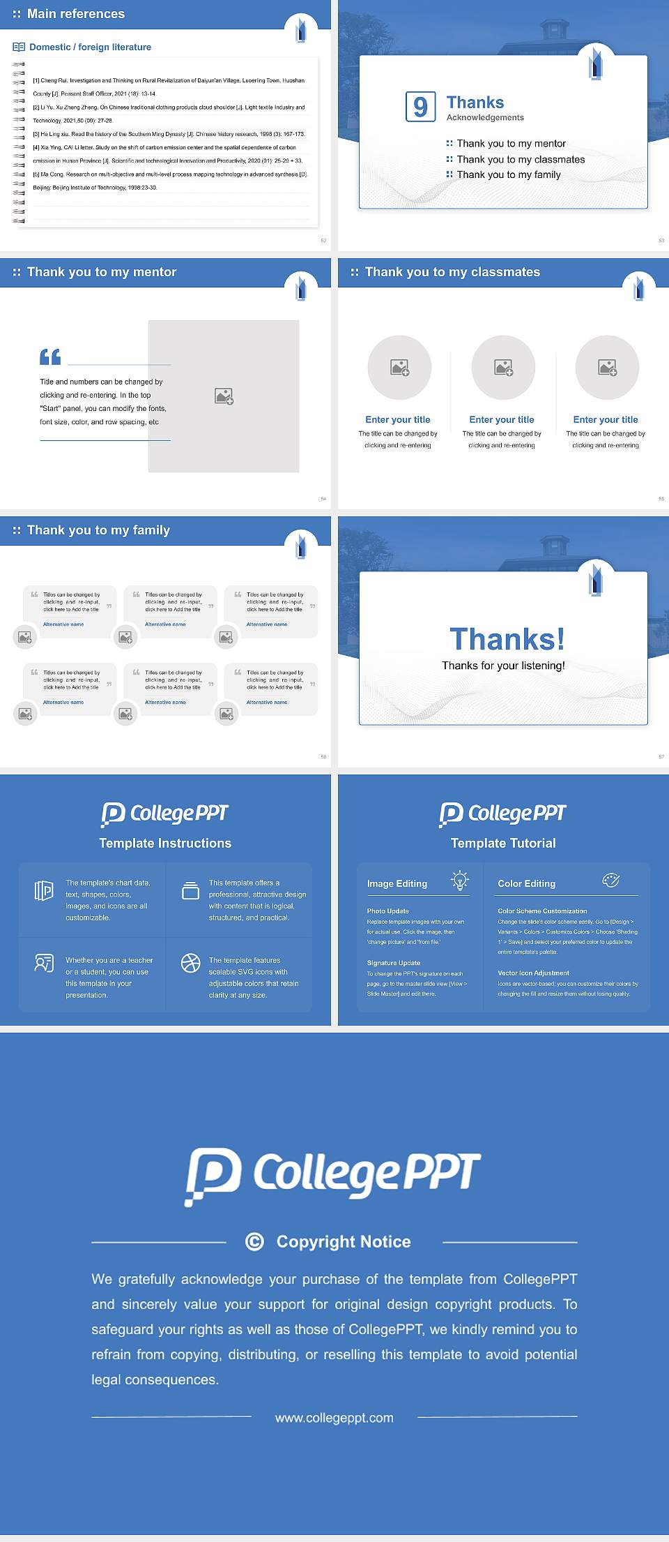 New Brunswick Theological Seminary Graduation Thesis Defense PPT Template4:3 ratio PPT effect preview image7