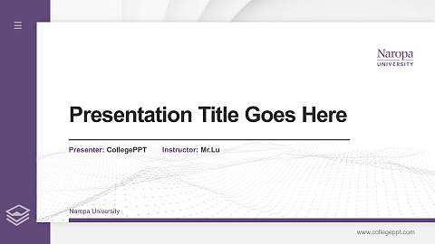 Naropa University Thesis Proposal/Graduation Defense PPT Template