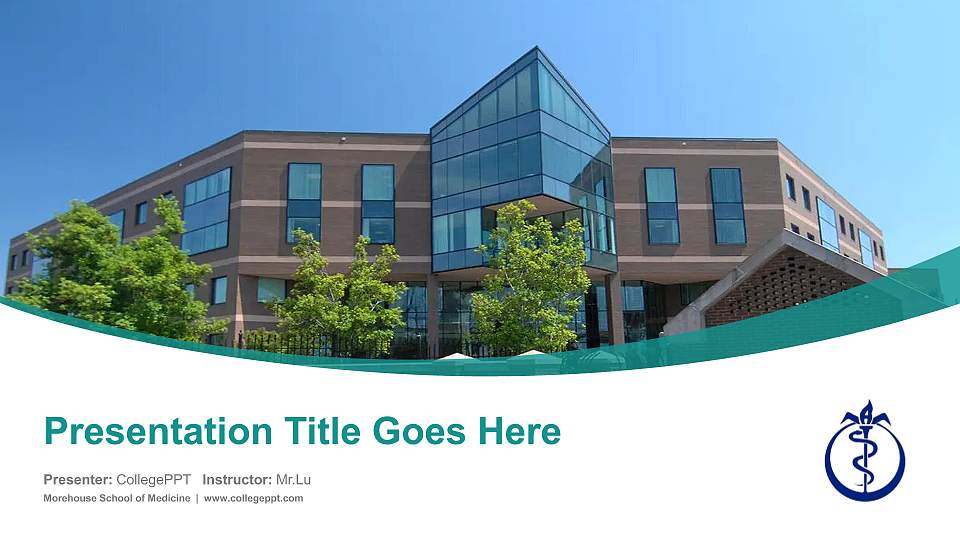 Morehouse School of Medicine Course/Courseware Creation PPT Template16:9 ratio PPT effect preview image