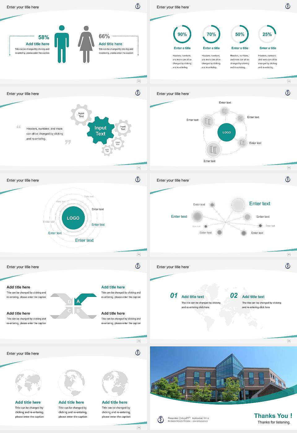 Morehouse School of Medicine Course/Courseware Creation PPT Template16:9 ratio PPT effect preview image4