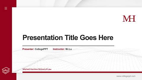 Mitchell Hamline School of Law Thesis Proposal/Graduation Defense PPT Template