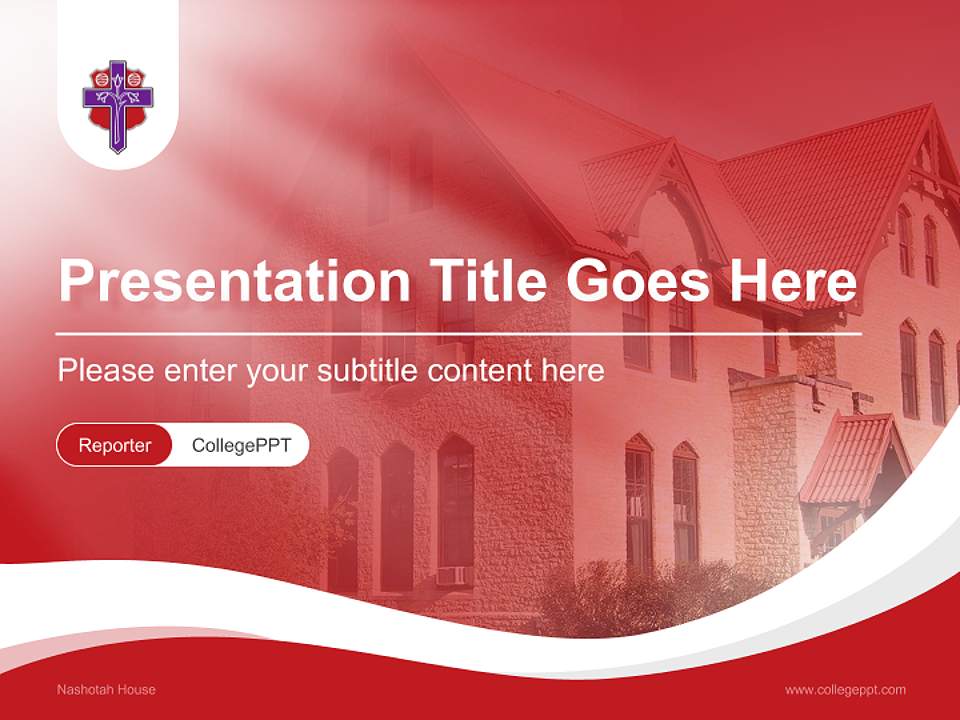 Nashotah House Lecture Sharing and Networking Event PPT Template4:3 ratio PPT effect preview image4