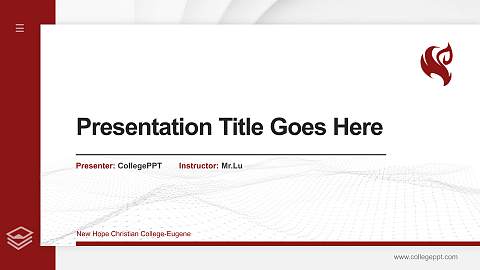 New Hope Christian College-Eugene Thesis Proposal/Graduation Defense PPT Template