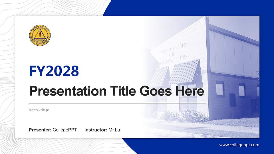 Morris College Academic Presentation/Research Findings Report PPT Template16:9 ratio PPT effect preview image