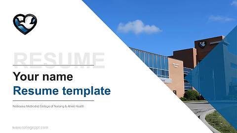 Nebraska Methodist College of Nursing & Allied Health Resume PPT Template