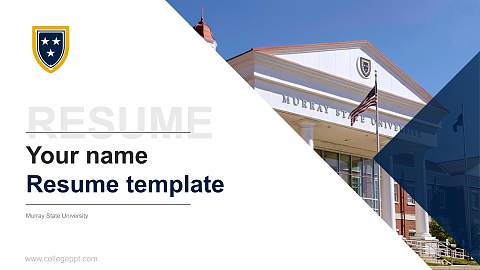 Murray State University Resume PPT Template