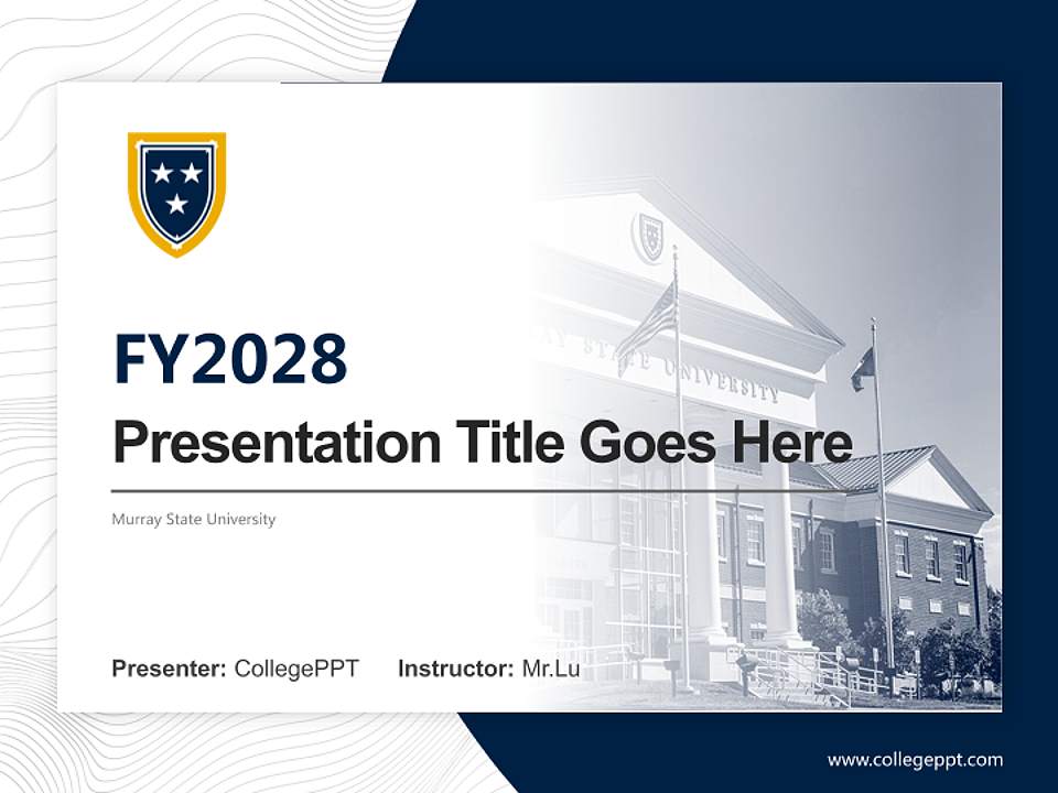 Murray State University Academic Presentation/Research Findings Report PPT Template4:3 ratio PPT effect preview image5
