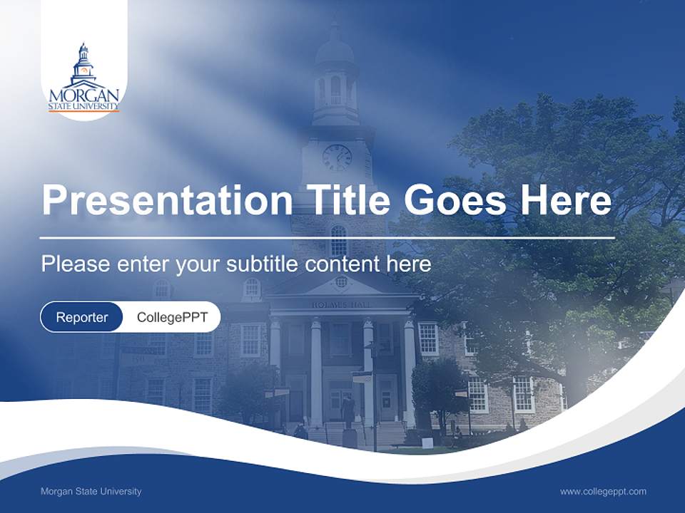 Morgan State University Lecture Sharing and Networking Event PPT Template4:3 ratio PPT effect preview image4