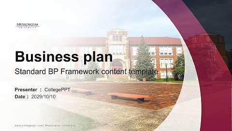 Muskingum University Competition/Entrepreneurship Contest PPT Template