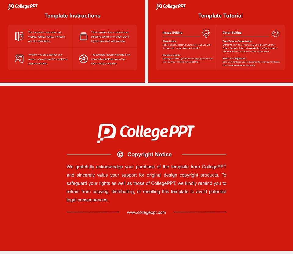 Montclair State University Academic Presentation/Research Findings Report PPT Template16:9 ratio PPT effect preview image5