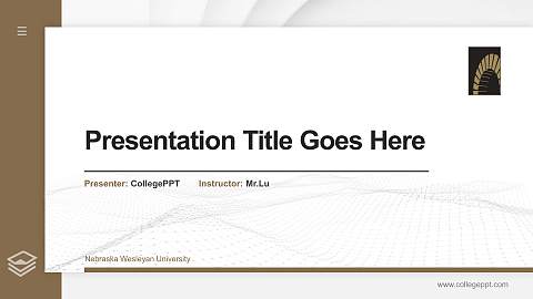 Nebraska Wesleyan University Thesis Proposal/Graduation Defense PPT Template