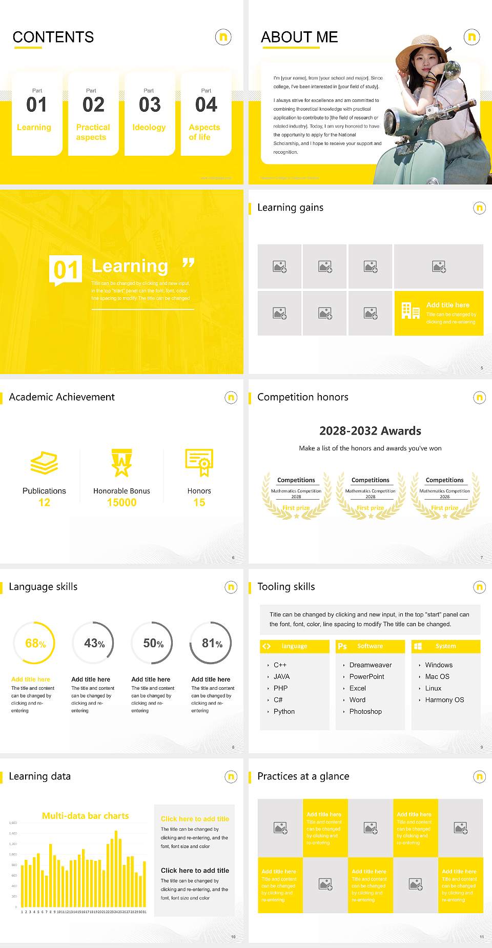 Neumont College of Computer Science National Scholarship Defense PPT Template4:3 ratio PPT effect preview image2