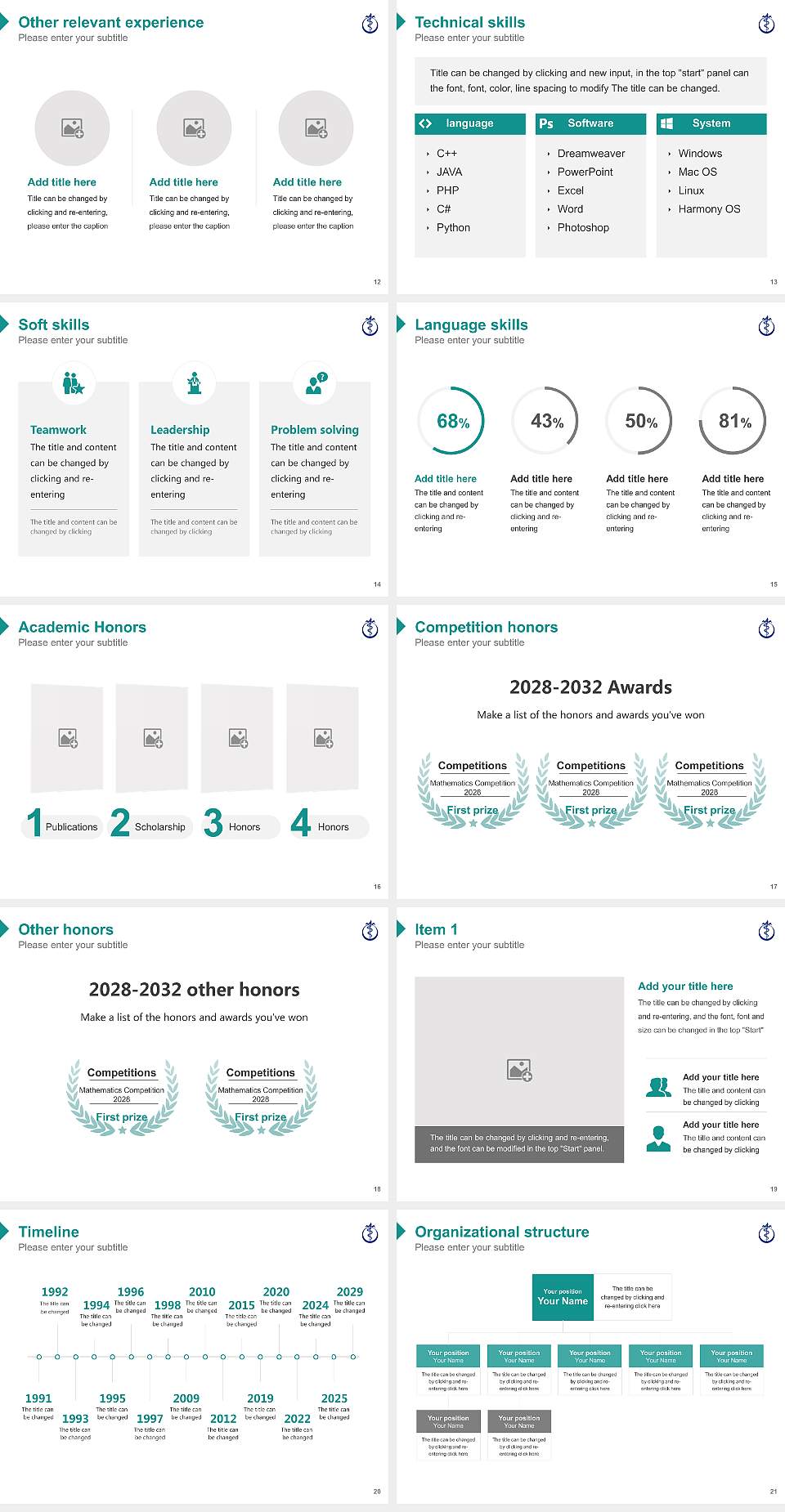 Morehouse School of Medicine Resume PPT Template4:3 ratio PPT effect preview image3