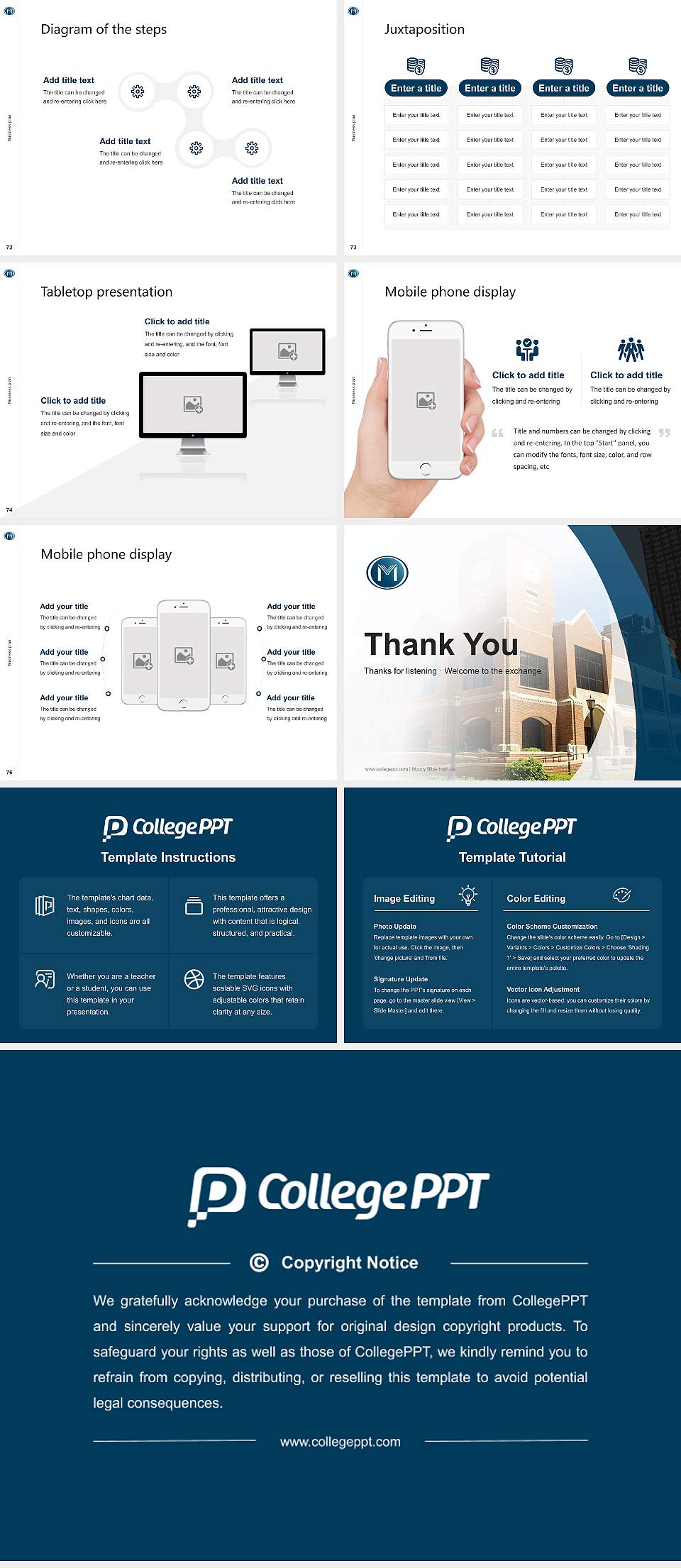 Moody Bible Institute Competition/Entrepreneurship Contest PPT Template4:3 ratio PPT effect preview image9