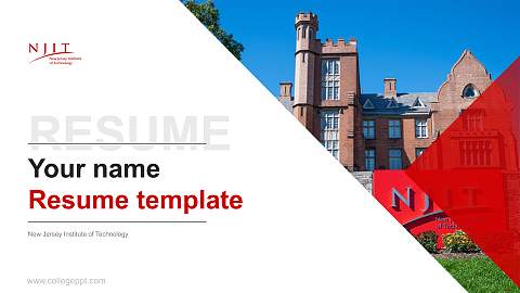 New Jersey Institute of Technology Resume PPT Template