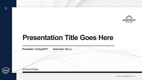 Montreat College Thesis Proposal/Graduation Defense PPT Template