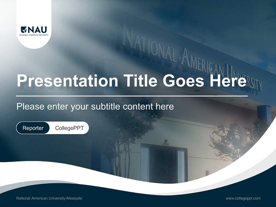 National American University-Mesquite Lecture Sharing and Networking Event PPT Template4:3 ratio PPT effect preview image4