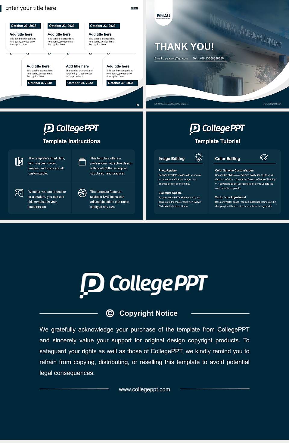 National American University-Mesquite Lecture Sharing and Networking Event PPT Template4:3 ratio PPT effect preview image4