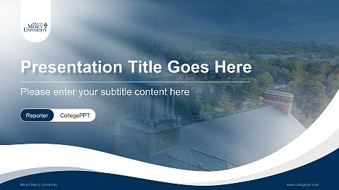 Mount Mercy University Lecture Sharing and Networking Event PPT Template