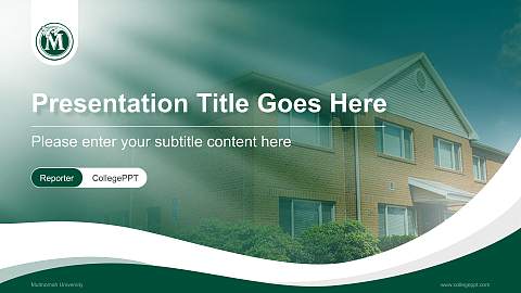 Multnomah University Lecture Sharing and Networking Event PPT Template