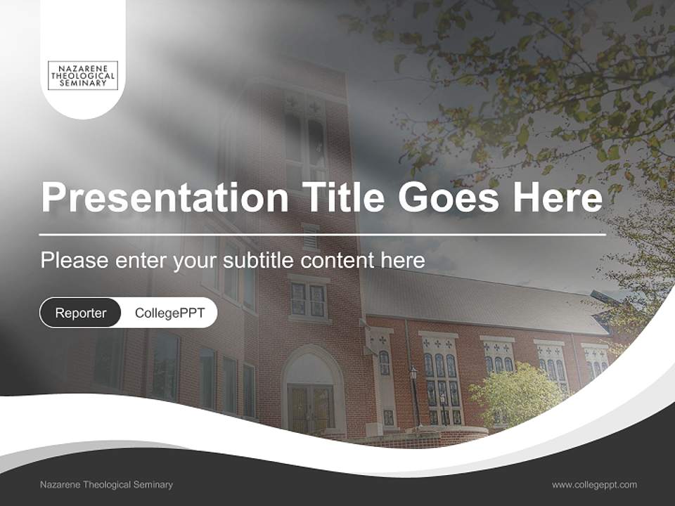 Nazarene Theological Seminary Lecture Sharing and Networking Event PPT Template4:3 ratio PPT effect preview image4