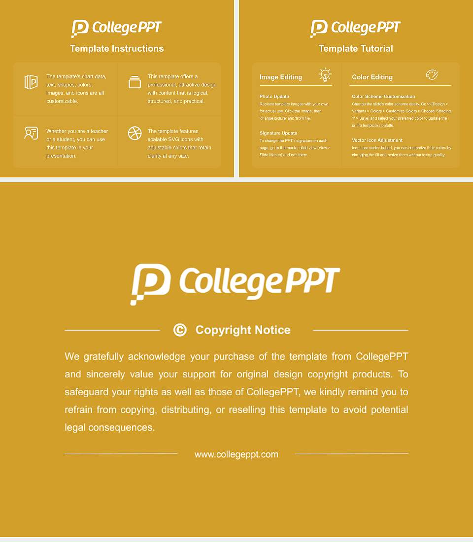 Nevada State College Course/Courseware Creation PPT Template4:3 ratio PPT effect preview image5