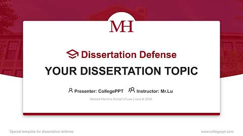 Mitchell Hamline School of Law Graduation Thesis Defense PPT Template