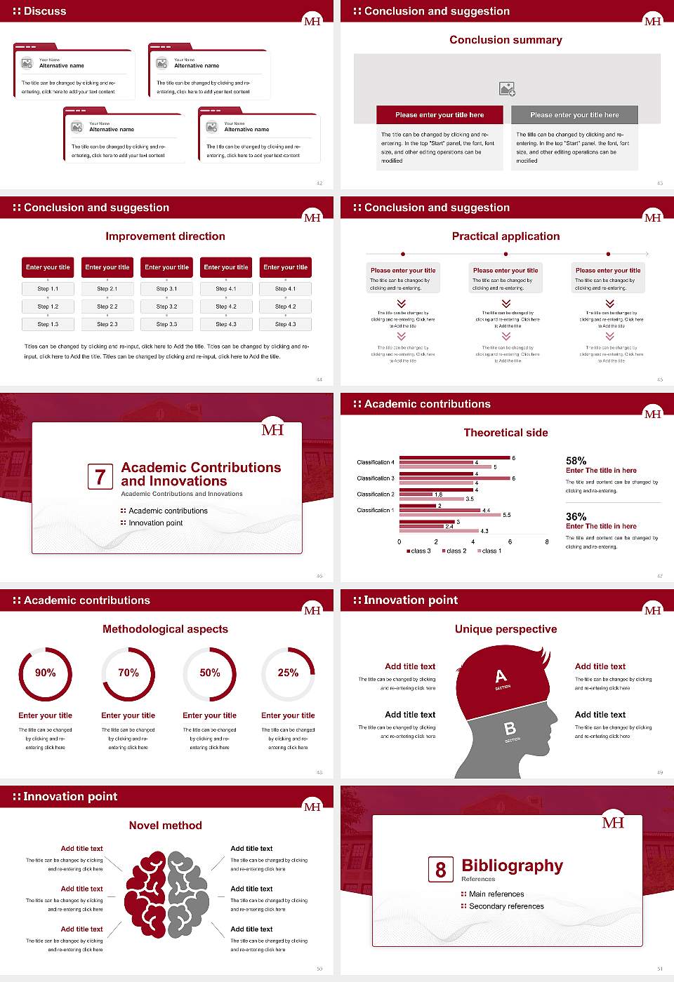 Mitchell Hamline School of Law Graduation Thesis Defense PPT Template16:9 ratio PPT effect preview image6