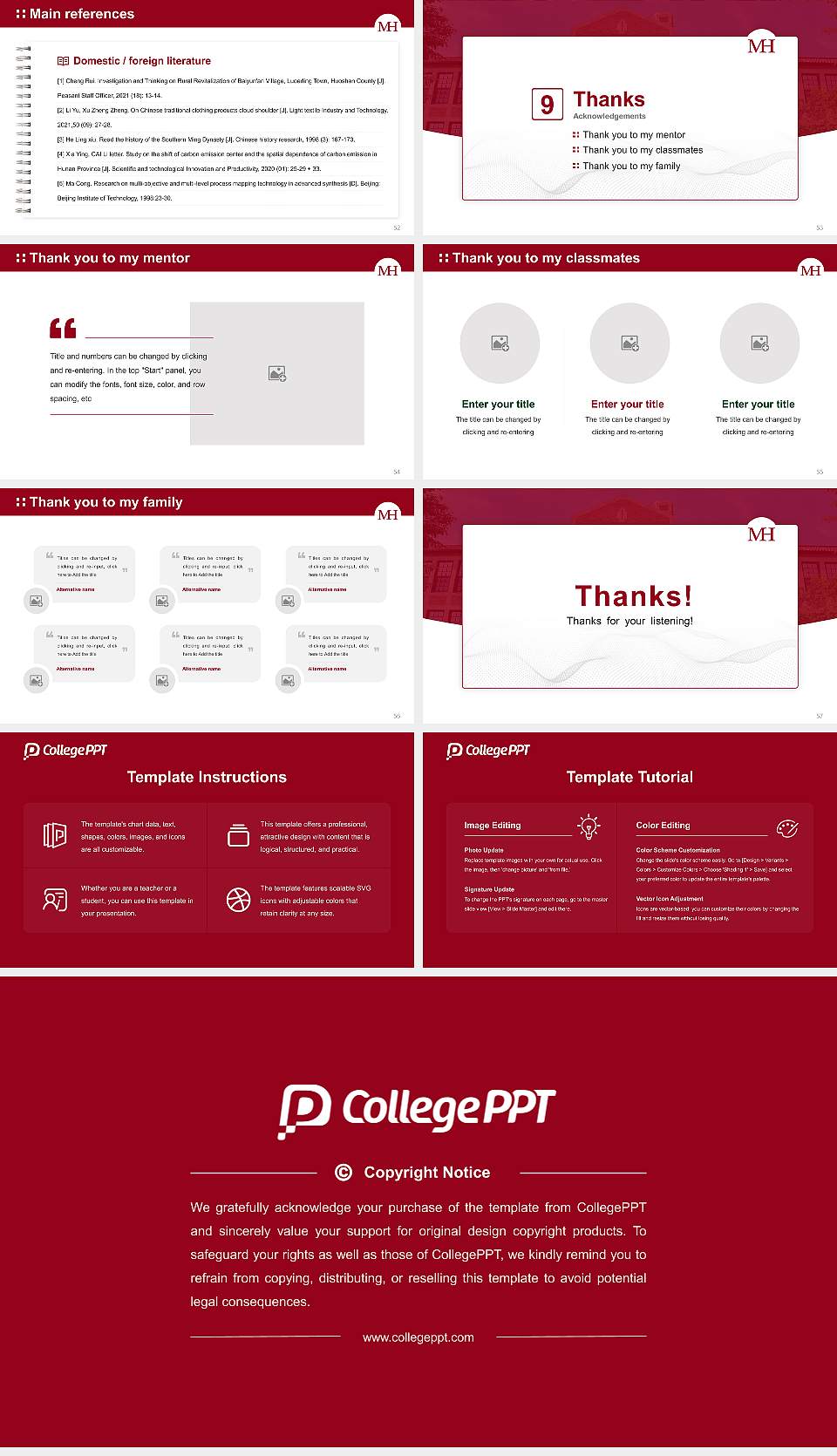 Mitchell Hamline School of Law Graduation Thesis Defense PPT Template16:9 ratio PPT effect preview image7