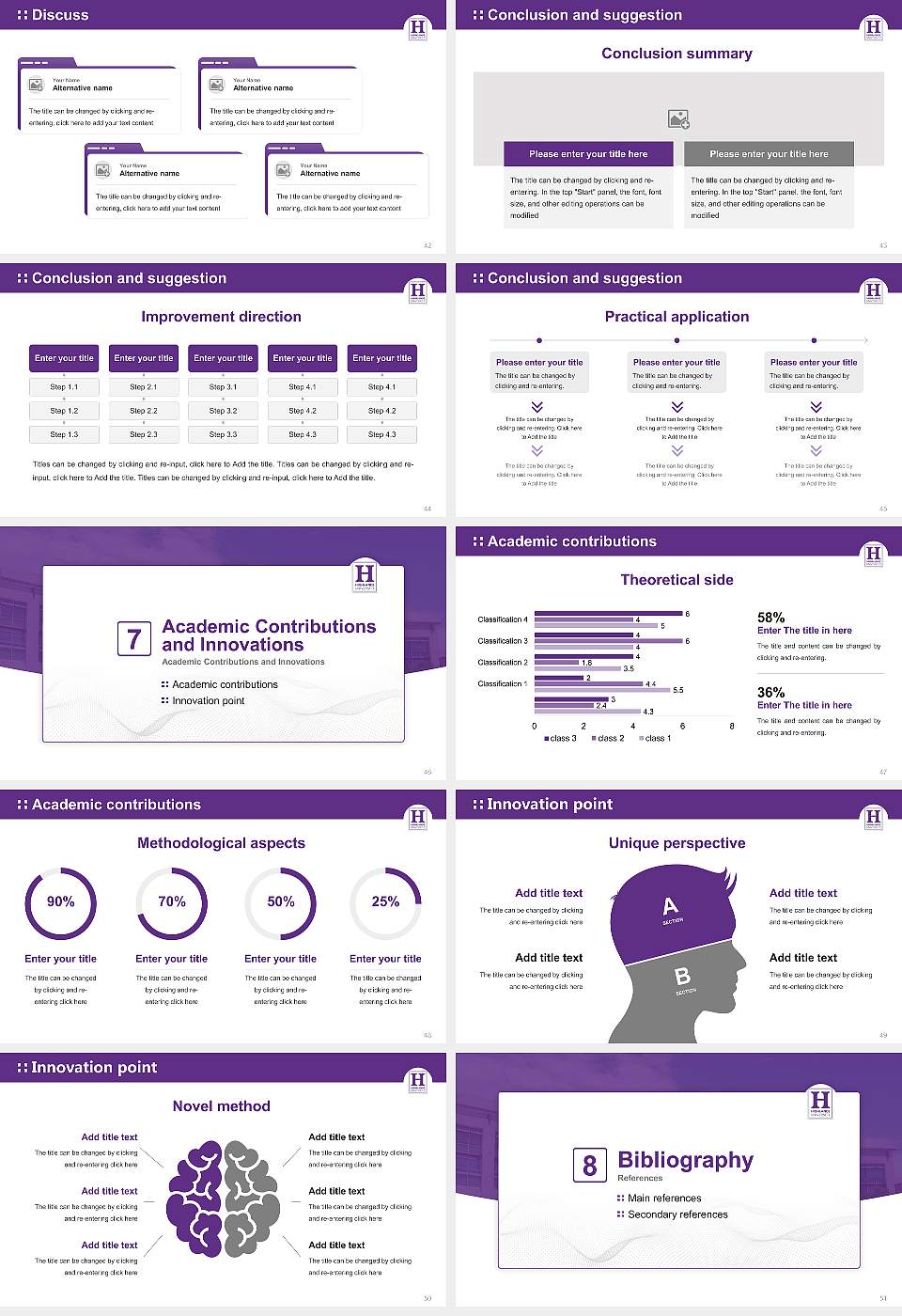 New Mexico Highlands University Graduation Thesis Defense PPT Template16:9 ratio PPT effect preview image6