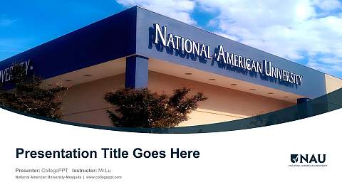 National American University-Mesquite Course/Courseware Creation PPT Template