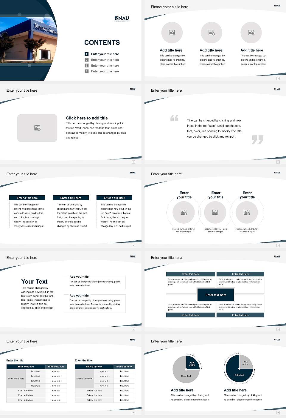 National American University-Mesquite Course/Courseware Creation PPT Template16:9 ratio PPT effect preview image2