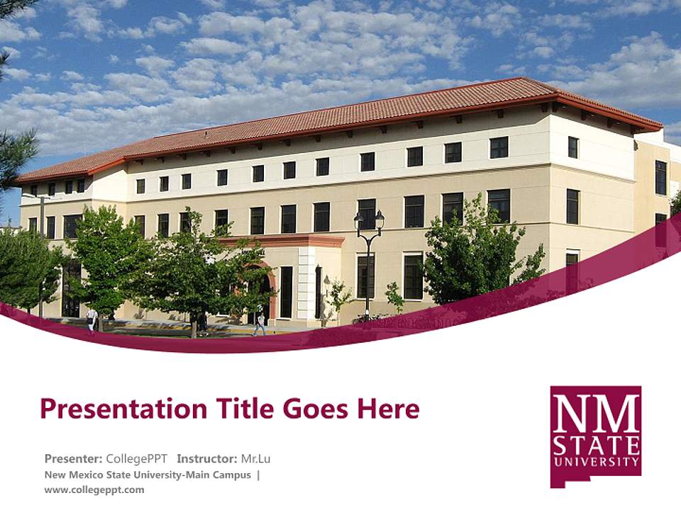 New Mexico State University-Main Campus Course/Courseware Creation PPT Template4:3 ratio PPT effect preview image5