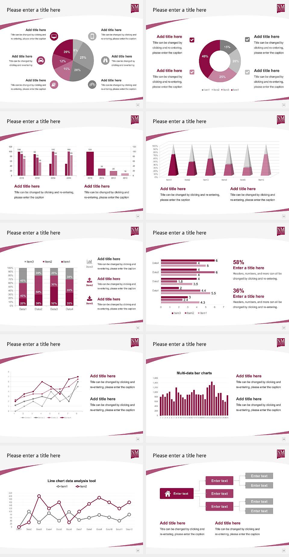 New Mexico State University-Main Campus Course/Courseware Creation PPT Template4:3 ratio PPT effect preview image3