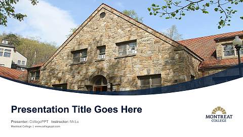 Montreat College Course/Courseware Creation PPT Template