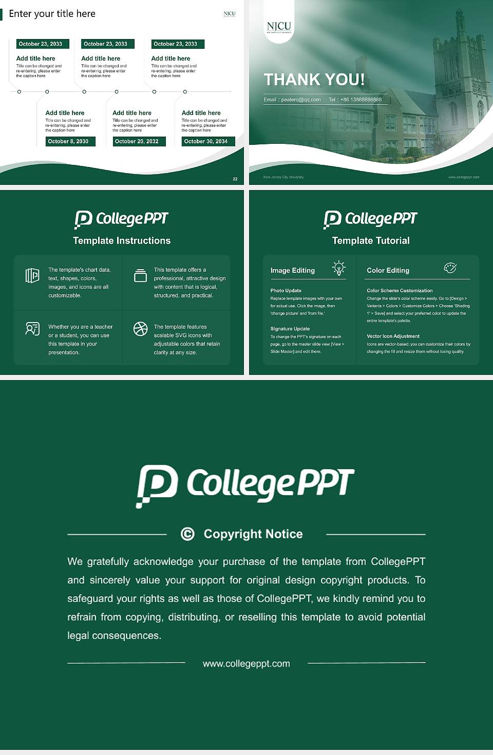 New Jersey City University Lecture Sharing and Networking Event PPT Template4:3 ratio PPT effect preview image4