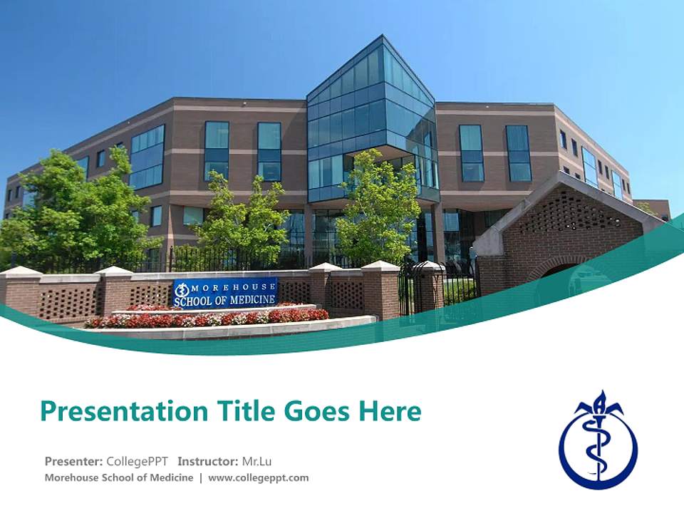 Morehouse School of Medicine Course/Courseware Creation PPT Template4:3 ratio PPT effect preview image5