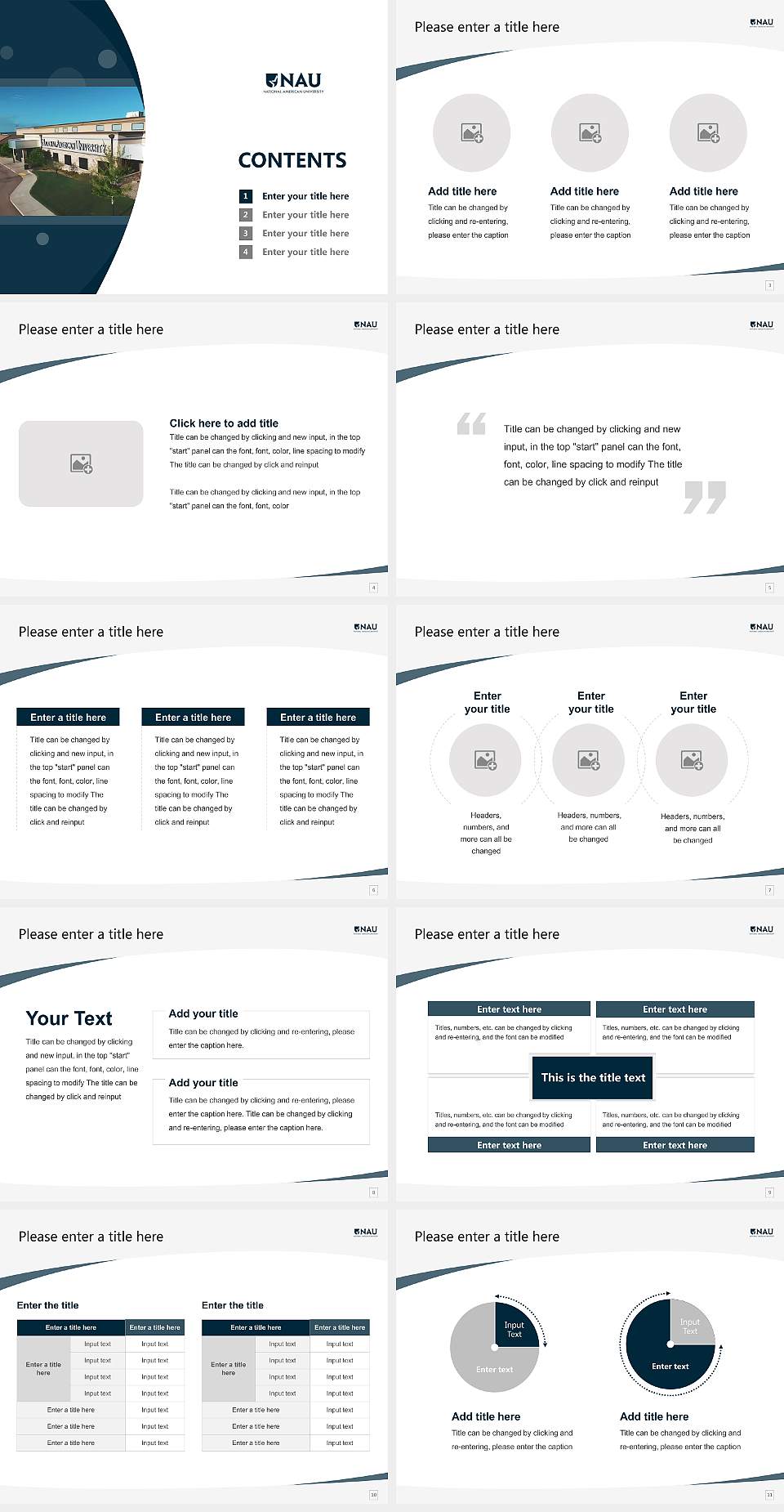 National American University-Rapid City Course/Courseware Creation PPT Template4:3 ratio PPT effect preview image2