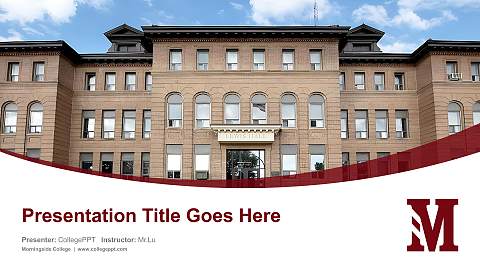 Morningside College Course/Courseware Creation PPT Template