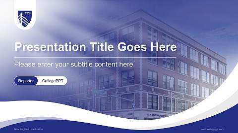 New England Law-Boston Lecture Sharing and Networking Event PPT Template