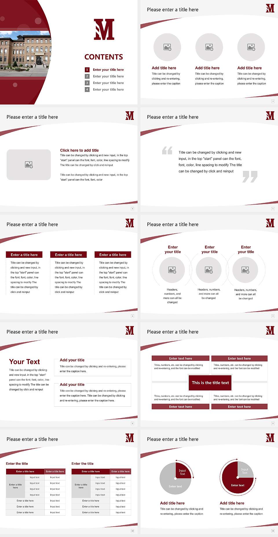 Morningside College Course/Courseware Creation PPT Template4:3 ratio PPT effect preview image2