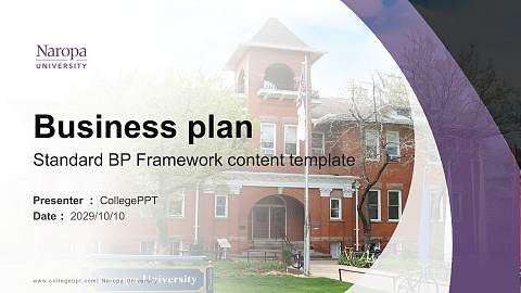Naropa University Competition/Entrepreneurship Contest PPT Template