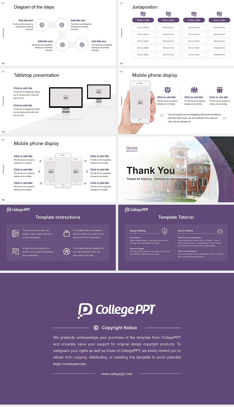 Naropa University Competition/Entrepreneurship Contest PPT Template16:9 ratio PPT effect preview image9