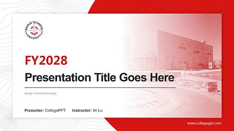 Navajo Technical University Academic Presentation/Research Findings Report PPT Template